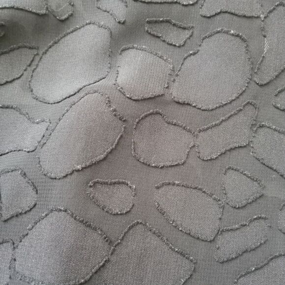 Ann Taylor Black Sheer Animal Print Lightweight Button Up Blouse Women's Size 8 - Picture 9 of 14